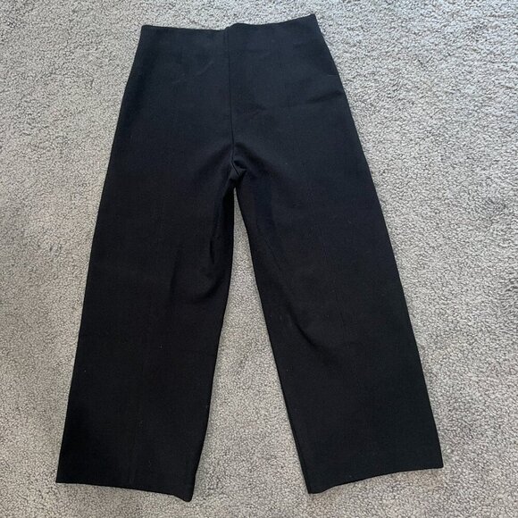 RALPH LAUREN CHAPS WIDE LEG CROPPED PULL-ON STRETCH KNIT PANTS TROUSERS Womens S - Picture 4 of 13